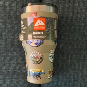 Ozark Trail Tumbler with Adventure Stickers - Brand New with tag (no price tag)